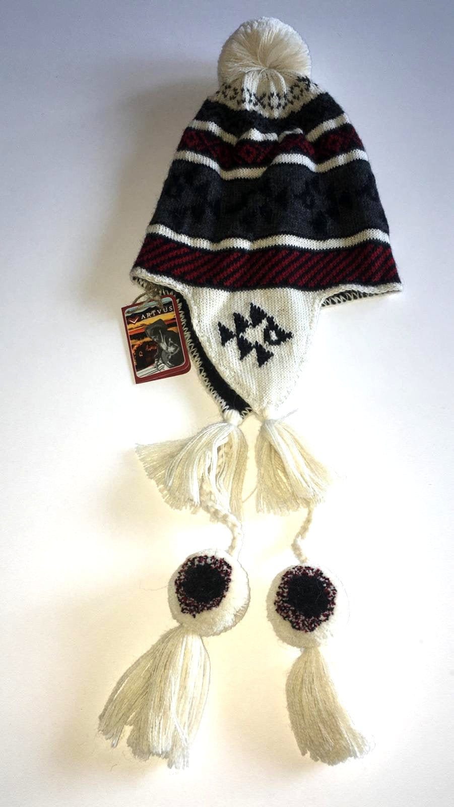 Real Ear Flap Hat Chullo Alpaca Hat Authentic Alpaca Wool Peruvian