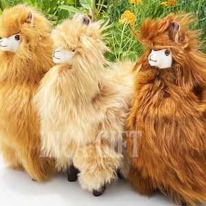 12 IN Handmade Alpaca Stuffed Animal Plush Alpaca SURI Fur  /Llama  fur teddy alpaca handmade Peruvian alpaca fur animal toy