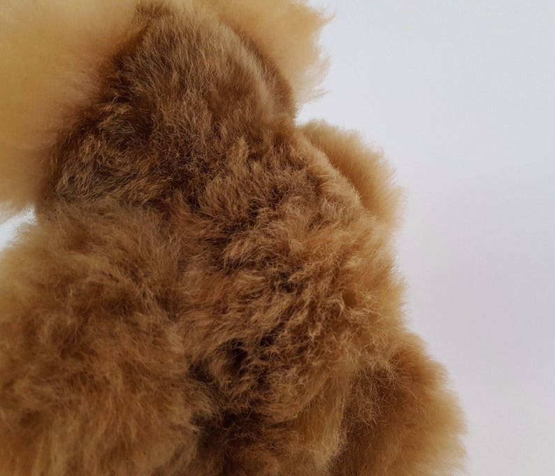 100% Real Baby Alpaca Fur Teddy Bear 6 In 15 In Assorted Colors Peruvian Art Stuffed Alpaca Toy image 3