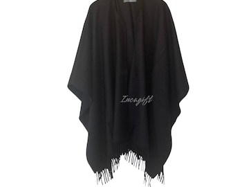 Genuine baby alpaca PONCHO- classic design authentic wool peruvian PONCHO CLASICC