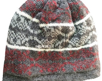 100% ALPACA - alpaca hat handmade in Peru - Fleece Lining  Alpaca hat for women Winter Hat hat -Peruvian Hat -Peruvian Products
