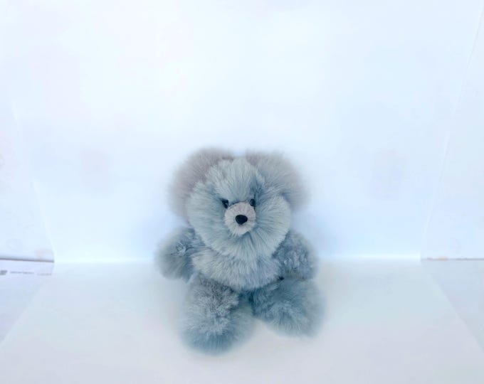 11IN Real Baby Alpaca Fur Teddy Bear: Handmade Peruvian Stuffed Animal