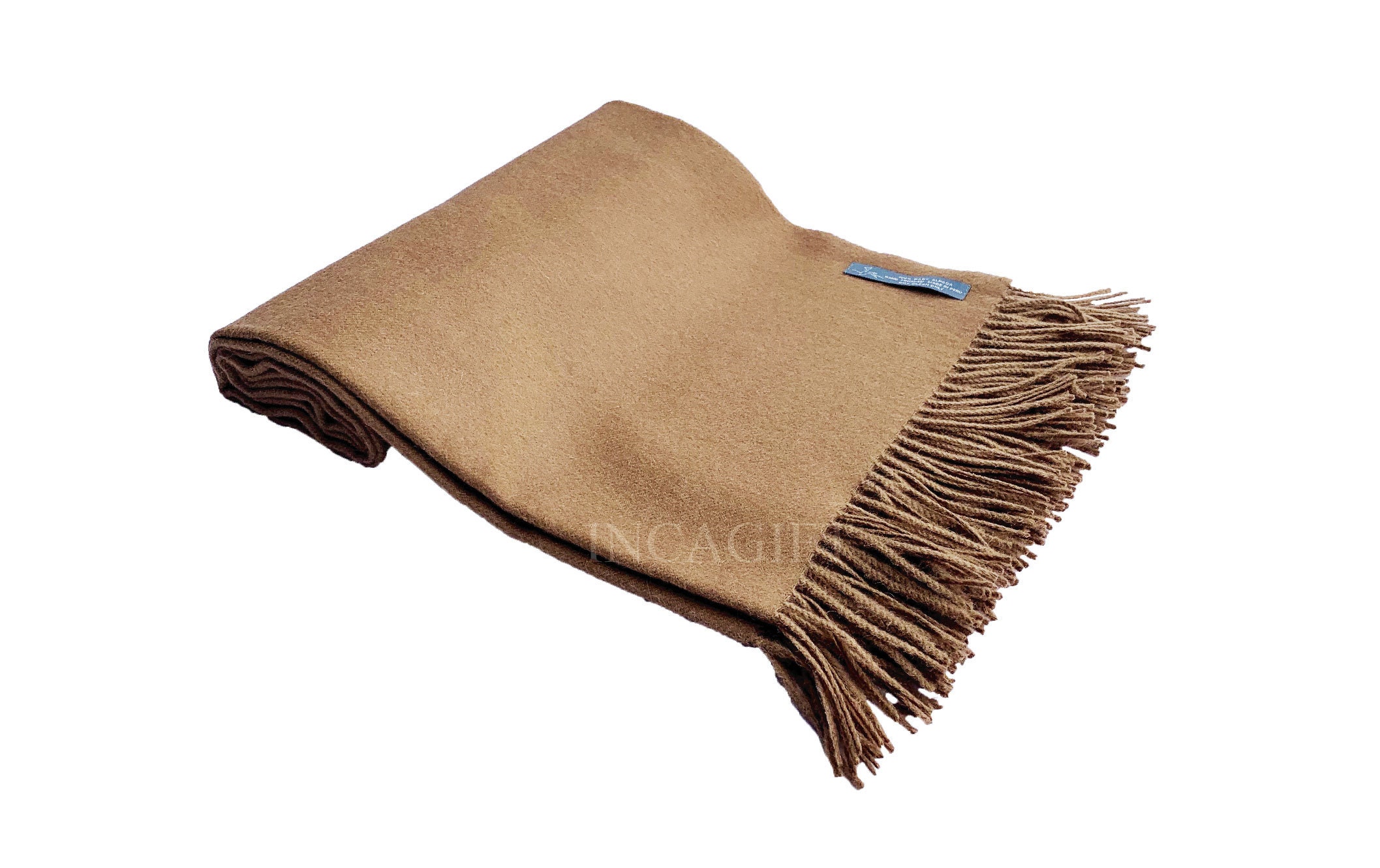 Camel 100 Baby Alpaca Throw Blanket Woven Blankets Made In Peru