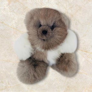 Handmade Baby Alpaca Fur Teddy Bear: Peruvian Stuffed Animal