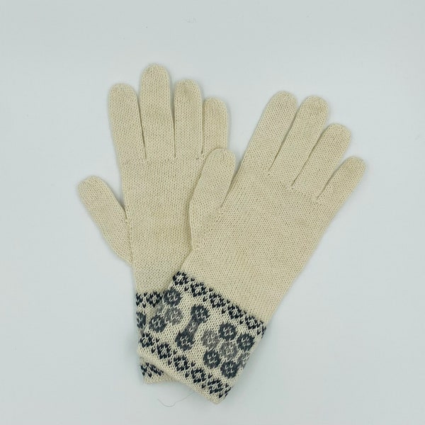 100% ALPACA -White Alpaca gloves handmade in Peru - Alpaca gloves for women -Peruvian Products