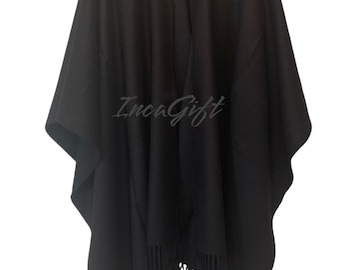 Genuine baby alpaca PONCHO- classic design authentic wool peruvian PONCHO CLASICC