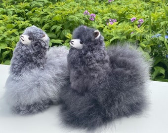 9 IN Native  Handmade Alpaca Stuffed Animal Plush Alpaca/ Llama  fur teddy alpaca handmade Peruvian alpaca fur stuffed animal toy