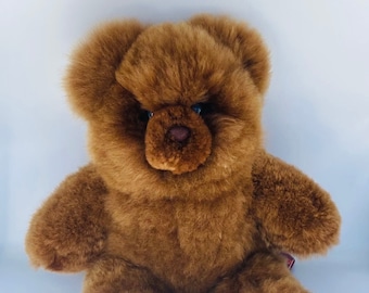 19.6 IN Real Super Baby Alpaca Camel Teddy  Bear Peruvian Stuffed Alpaca Toys-Handmade llama Fur toy-Alpaca stuffed animal from Peru