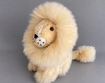 Stuffed animal-handmade gift in Peru-BEIGE 9 IN