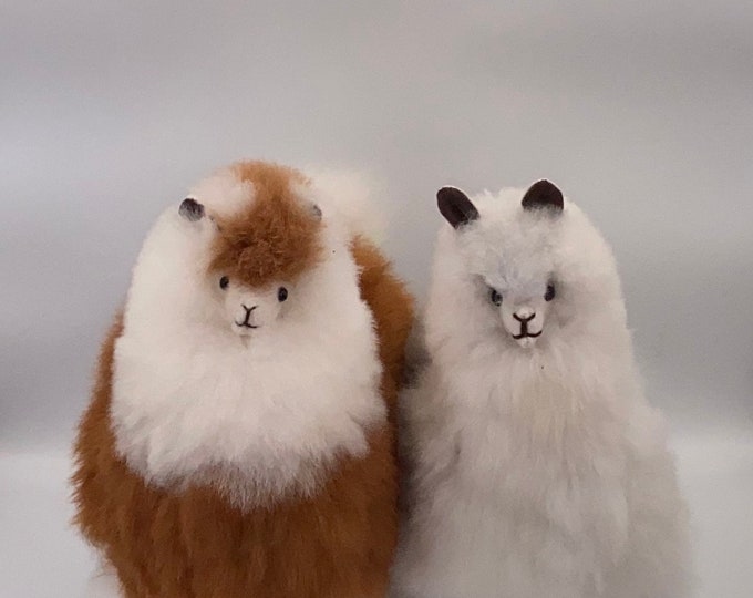 13 IN  Handmade Alpaca Stuffed Animal Plush Alpaca 13 IN/ Llama  fur teddy alpaca handmade Peruvian alpaca fur stuffed animal toy