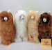 14 IN 6 IN Handmade Alpaca Stuffed Animal Plush Alpaca 13 -9 IN/ Llama  fur teddy alpaca handmade Peruvian alpaca fur stuffed animal toy 