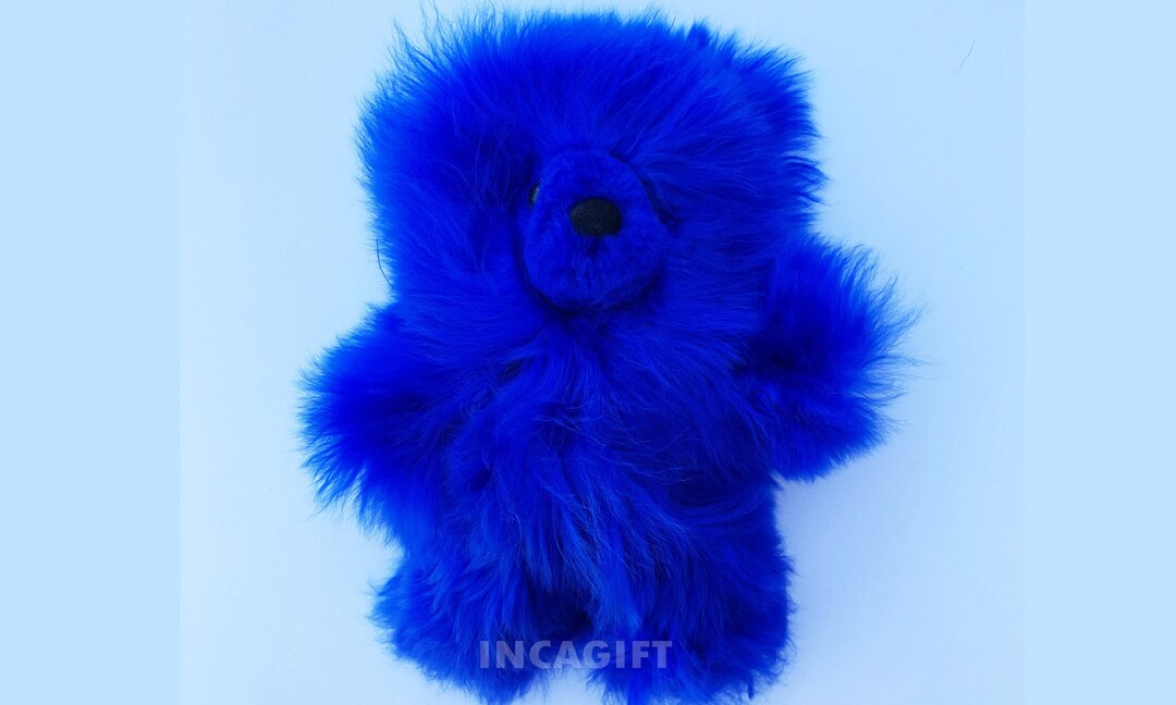 Real Super Baby Alpaca Sur Teddy Bear Red Peruvan Stuffed Alpaca Toys