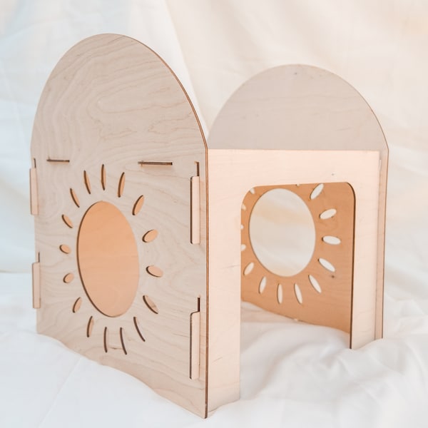 Sun House Rabbit Hidey - Indoor Rabbit Castle with Modular Design