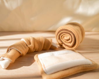 Pastry Forager Set | Rabbit 3 Piece Boredom Buster Enrichment for Rabbits, Chinchillas, and Other Small Pets
