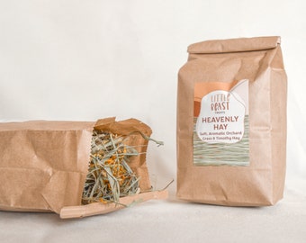 Premium 3rd Cutting Timothy and Orchard Grass Treat Hay for Rabbits, Guinea Pigs, Chinchillas and Other Small Pets