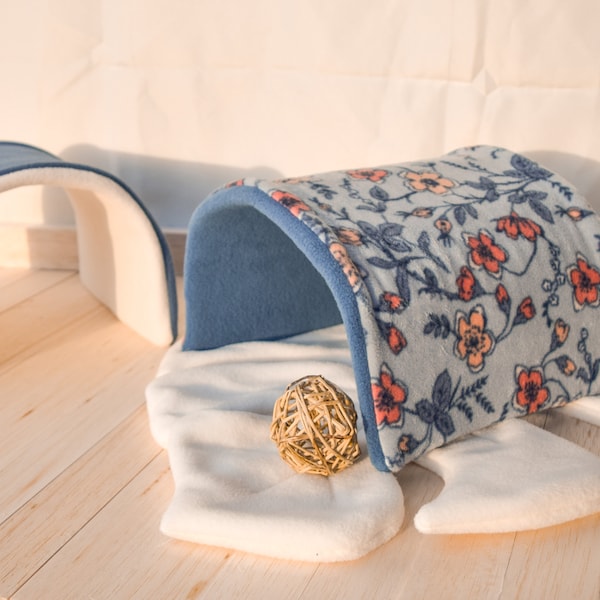 Periwinkle Versitunnel - Bendable Tunnel and Bed for Rabbits and Small Pets