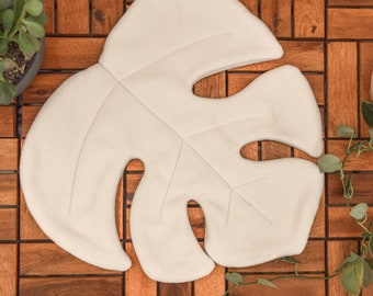 Albo Monstera Leaf House Plant Resting Mats for Rabbits, Chinchillas, Guinea Pigs, Hamsters, and Small Pets