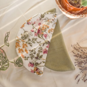 Sage Half Circle Fleece Resting Mats for Rabbits, Chinchillas, Guinea Pigs, Hamsters, and Small Pets