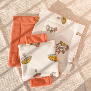 Mushroom Rabbit Potty Pad Absorbent Mats for Wooden Castle, 11"x12" Rectangle Pee Pads