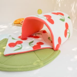 Cherry Lime Versitunnel Resting Mat Set Bed Made for Comfort for Rabbits, Guinea Pigs, Chinchillas, Hamsters and Small Pets