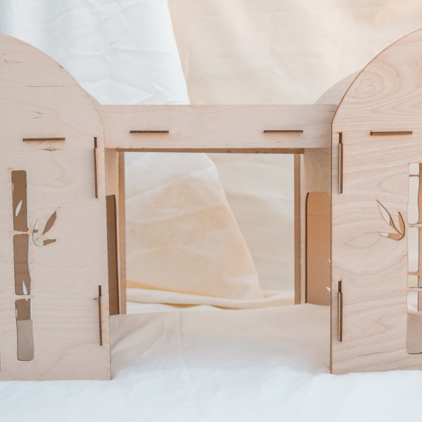 Bridge with Absorbent Mat - Indoor Rabbit Castle with Modular Design