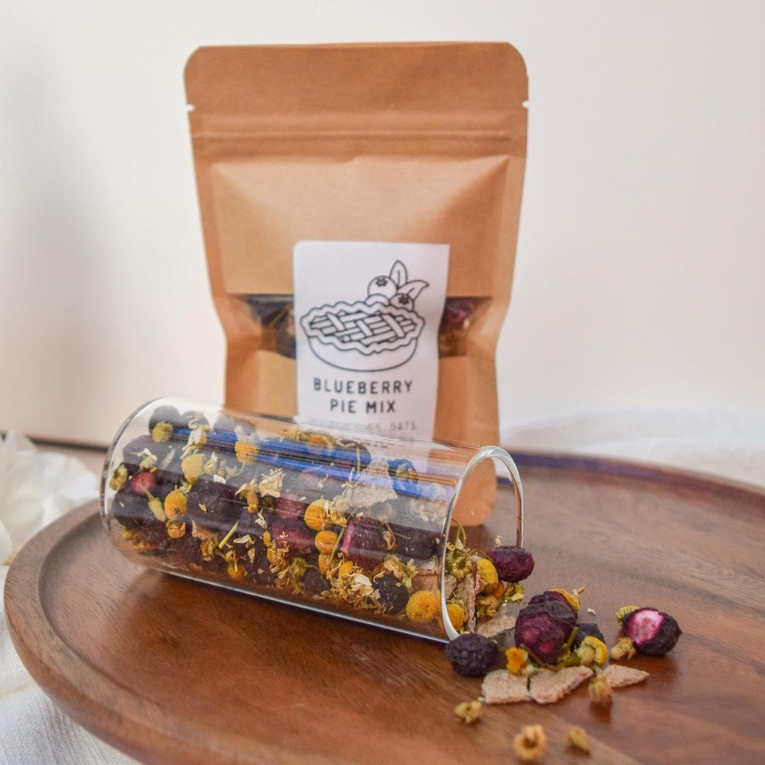 Blueberry Pie Mix: Rabbit Foraging Blend With Oats & Chamomile - Etsy