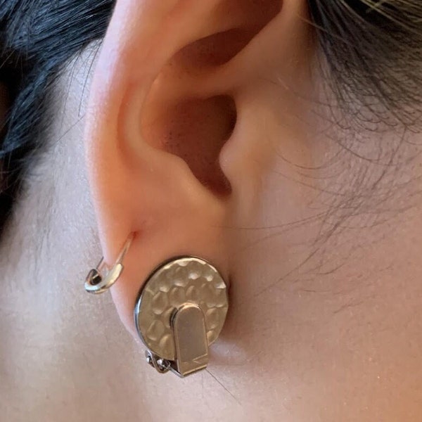 Ear Keloid Compression Clip - Single clip on earring for post-op keloid treatment