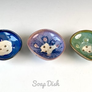 Wheel Thrown Stoneware Soap Dish. ceramic soap tray | handmade soap holder | Bathroom Accessories | wheel thrown soap holder