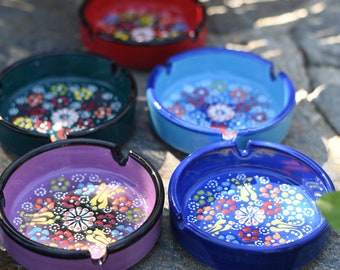 Ceramic Ash Tray, Anatolian Handmade