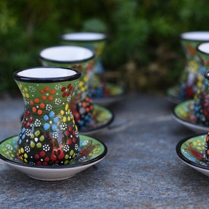 Handmade Turkish Ceramic Teacups - Etsy
