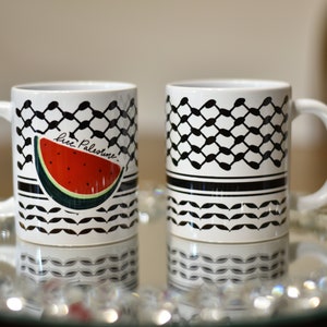 Custom Keffiyeh Mug- Personalized Palestinian Mug- Ramadan, Eid Gifts