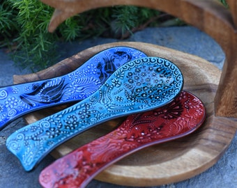 Turkish Handmade Large Ceramic Spoon Holder