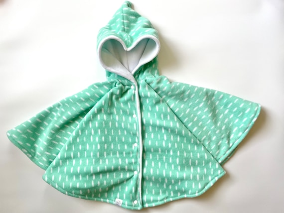 StitchedbyKathryn Teal Car Seat Poncho, Car Seat Cover, Kids Poncho, Kids Winter Poncho, Car Seat Coat, Car Seat Jacket, Kids Winter Cape