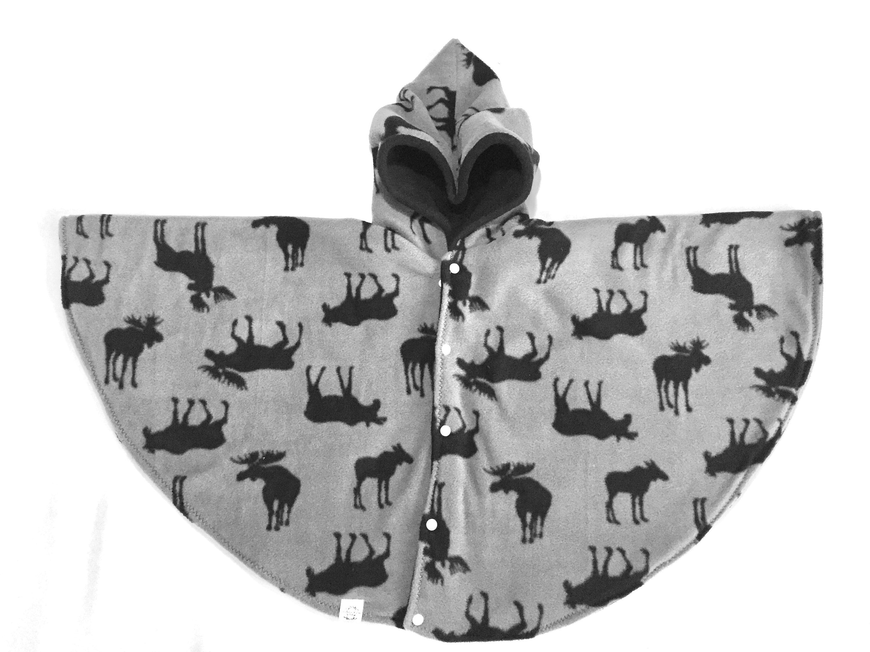 Moose on Grey Car Seat Poncho Car Seat Cover Kids Poncho Etsy Canada