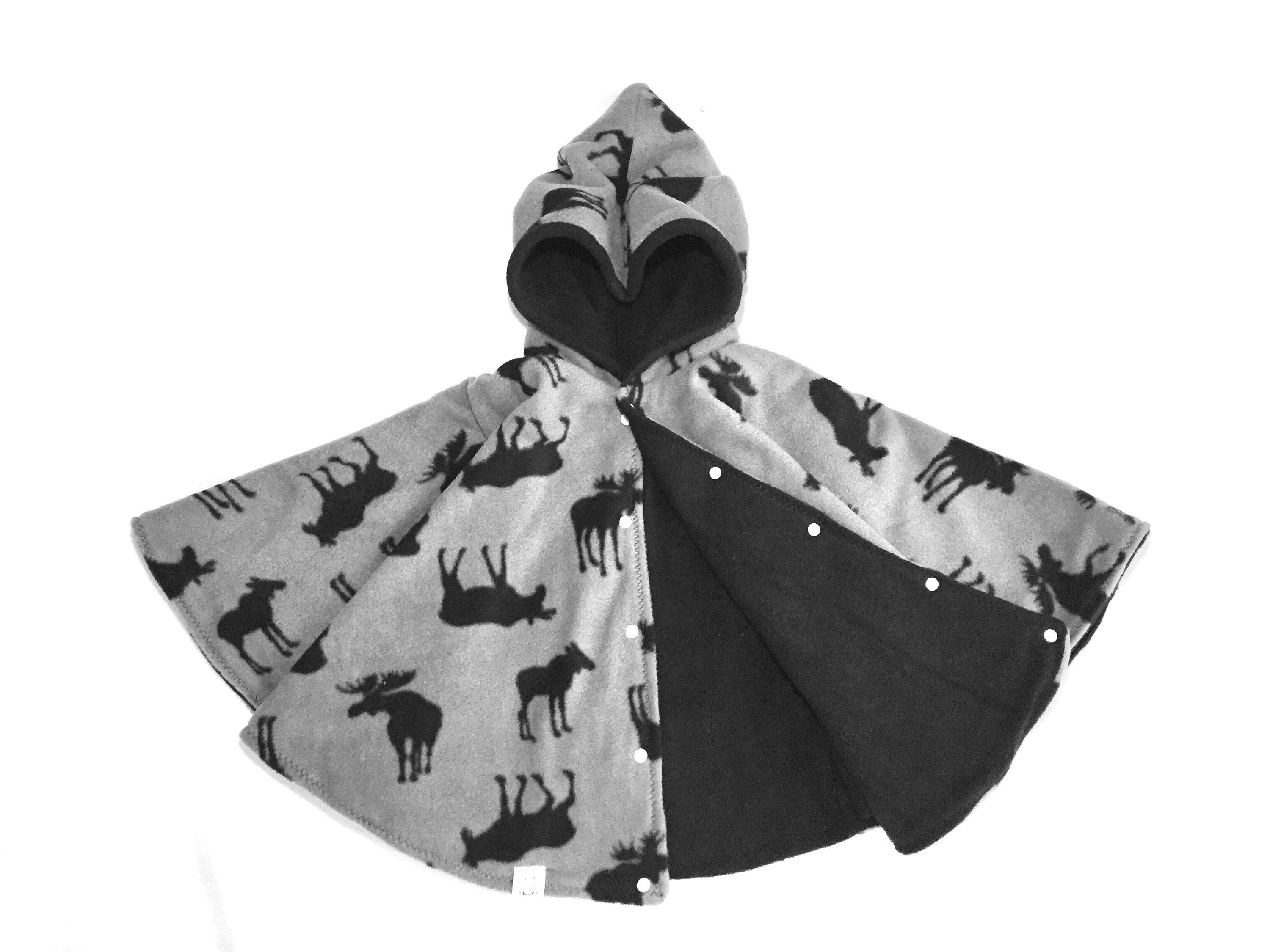 Moose on Grey Car Seat Poncho Car Seat Cover Kids Poncho Etsy Canada