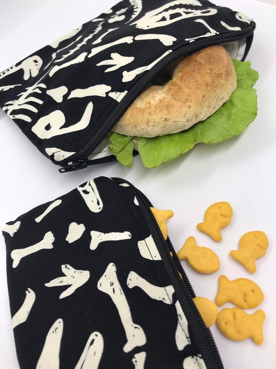 Dinosaur Reusable Sandwich Bags, Reusable Snack Bags Dinosaur, Reusable Kids Snack Bags Dinosaur, Sandwich Reusable Bags, Reusable Kids Snack