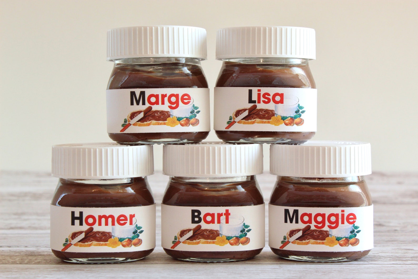 5 personalisierte Mini Nutella Gläser Gastgeschenke Hochzeit Etsy.de