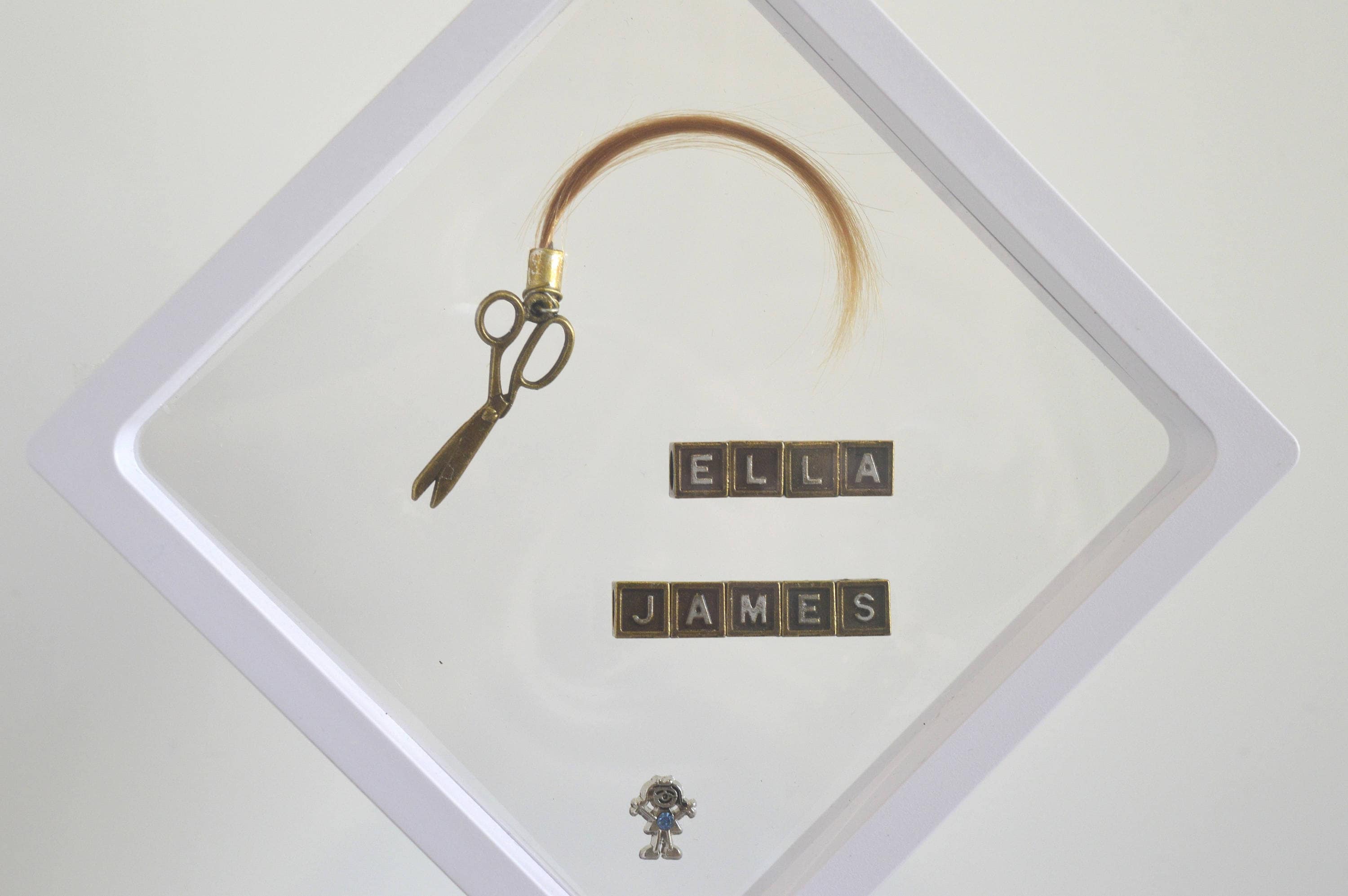 Baby's First Lock of Hair Display Baby Hair Keepsakes Etsy Australia