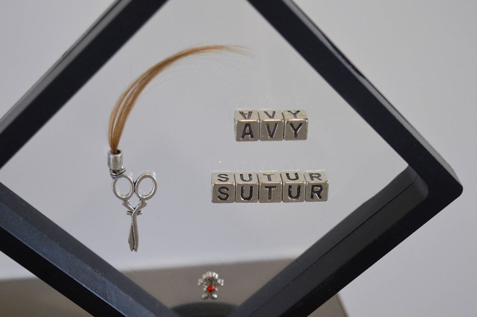 Baby's First Lock of Hair Display Baby Hair Keepsakes Etsy