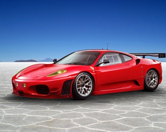 24\u201dx36\u201d Ferrari F430 Spider Premium High Gloss Art Print Poster. 430P