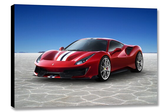 Ferrari 488 Pista Canvas Print Photo
