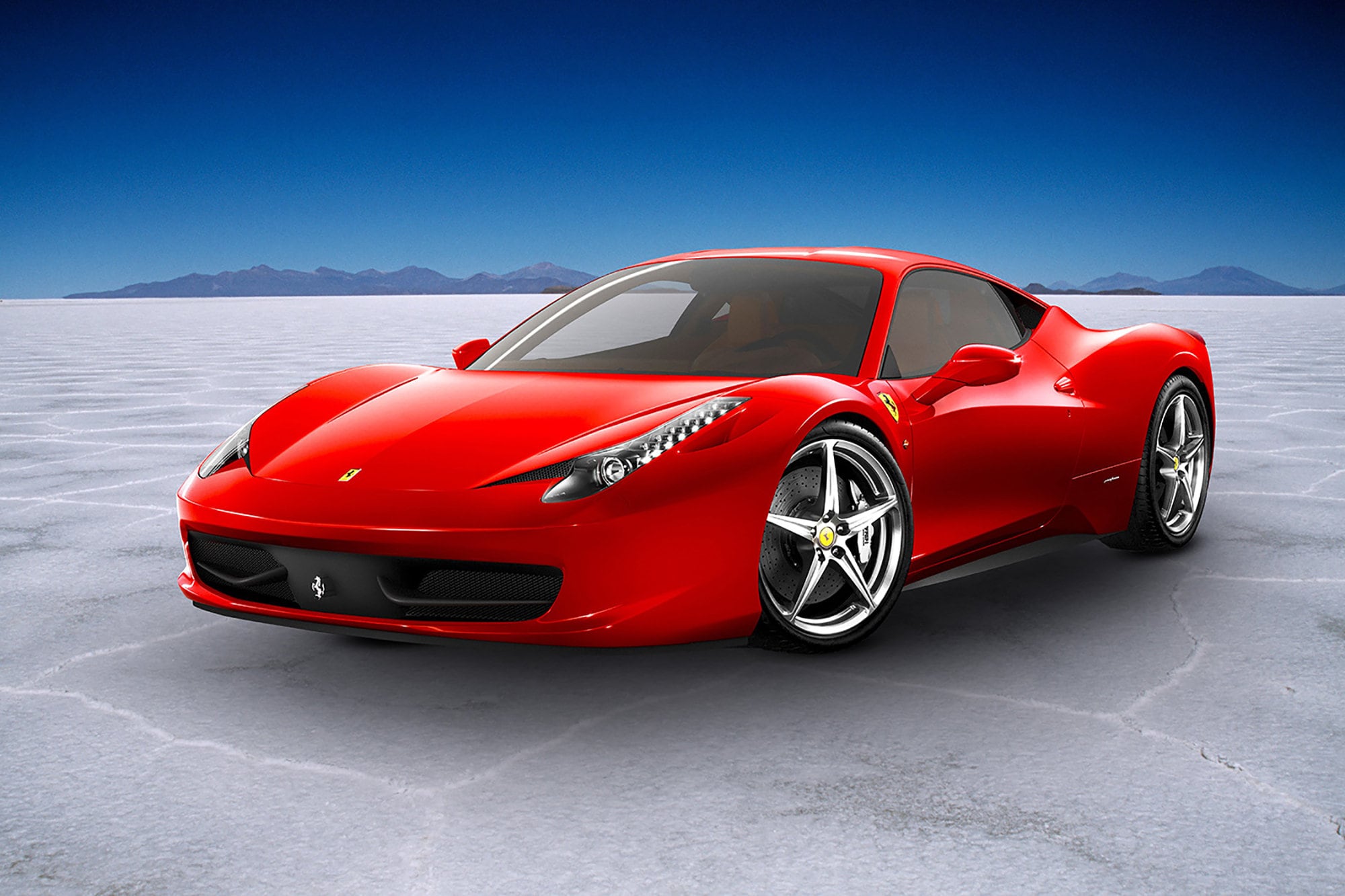 Ferrari 458 Italia - Premium High Gloss Art Print Poster. (156P