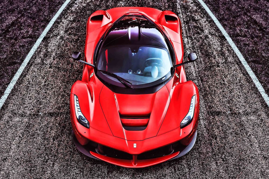 Ferrari Laferrari - Premium High Gloss Art Print Poster. (823P