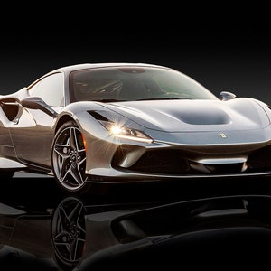 Ferrari F8 Tributo - Premium High Gloss Art Print Poster. (571P) (24”x36”)