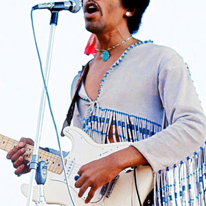 JIMI HENDRIX - Premium High Gloss Art Print Poster. (038P) (24”x36”)