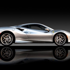 Ferrari F8 Tributo - Premium High Gloss Art Print Poster. (569P) (24”x36”)