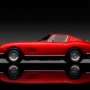 Ferrari 275 GTB-4 - Premium High Gloss Art Print Poster. (189P) (24”x36”)