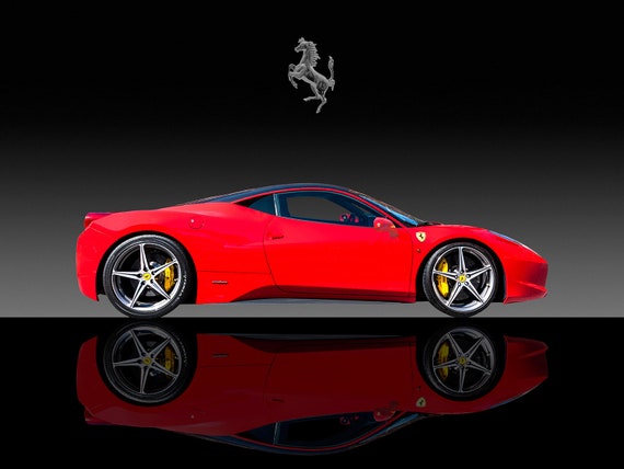 FERRARI 458 ITALIA – Beautiful Art Print, Photo, Wall Art, Poster