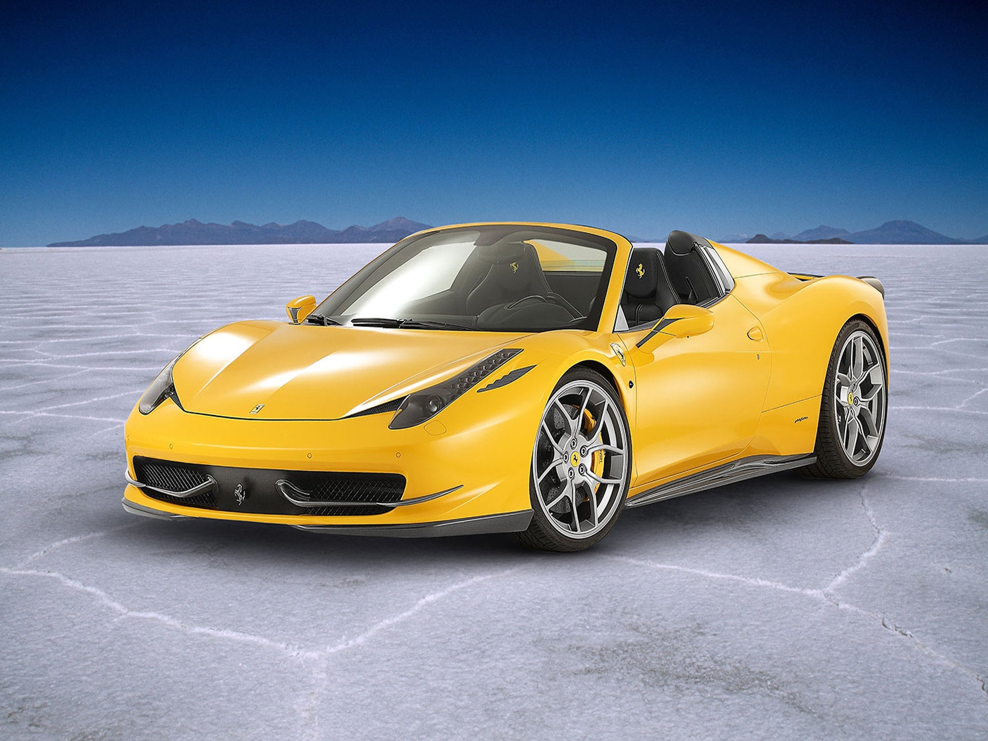Ferrari 458 Yellow Wallpaper