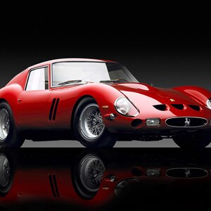 Ferrari 250 GTO - Premium High Gloss Art Print Poster. (187P) (24”x36”)